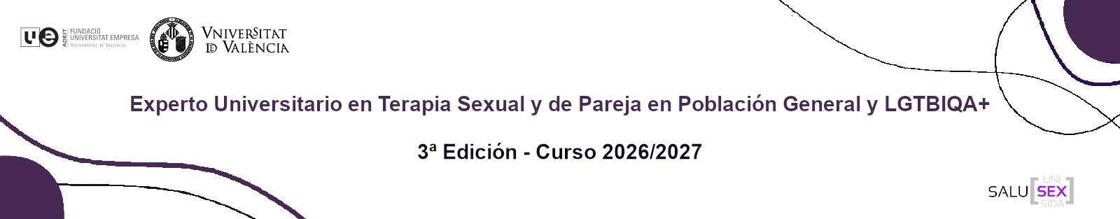 Experto Universitario en terapia sexual y de pareja en población general y LGTBIQA+. 